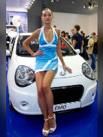 photo from the publication "Moscow Motor Show 2008 - Girls stand Geely", author Эдуард@fotovzglyad, Tags: [exhibitions, Moscow International Motor Show, Moscow, Russia, events of 2008, events, sitting on the hood, car show]
