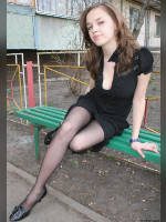 photo from the publication "Fashion legs style", author anastasi222, Tags: [pantyhose (tights) black, shoes black, heels, cleavage, black dress, Ukraine, outdoor, panties black, Staged photography, Europe]